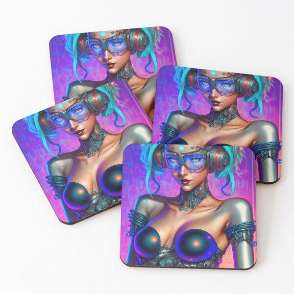 Item preview, Cyberpunk Cyborg DJ designed and sold by AICreateWorlds.