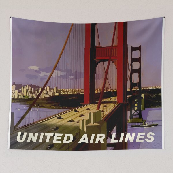 Item preview, San Francisco - United Air Lines - Vintage Travel designed and sold by Culturio.