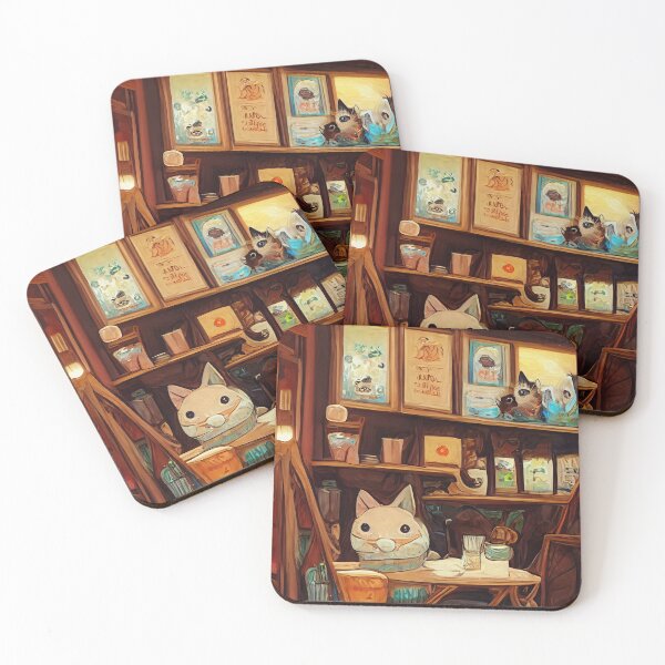 Item preview, Cozy Cat Cafe designed and sold by rudekitten.