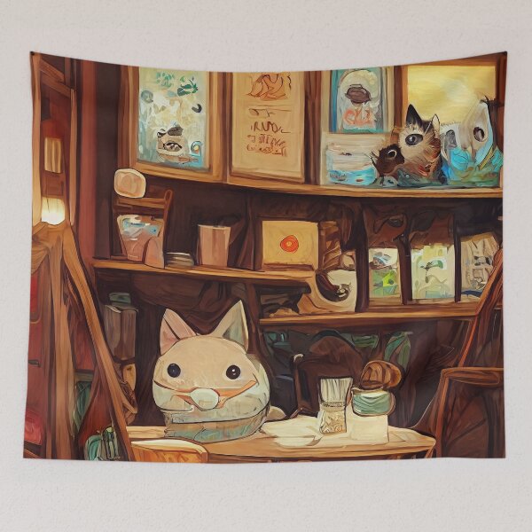 Item preview, Cozy Cat Cafe designed and sold by rudekitten.