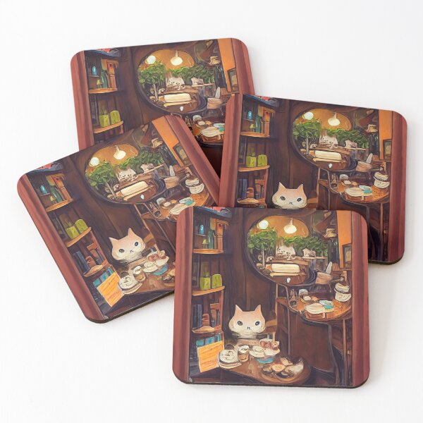 Item preview, Cozy Cat Cafe designed and sold by rudekitten.