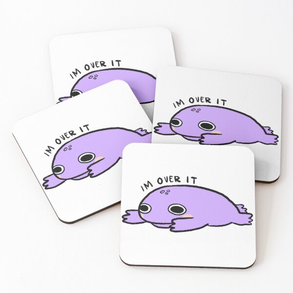 Item preview, IM OVER IT | Pretty Purple Frog  designed and sold by iristocat.
