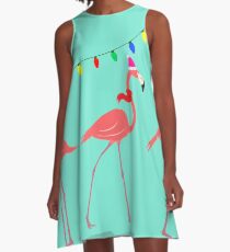 Flamingo Christmas Island A-Line Dress