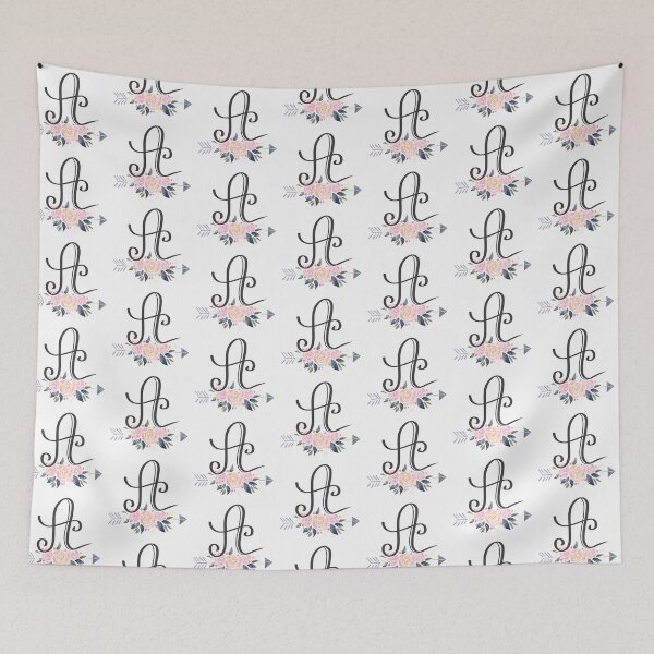 Item preview, Letter A Monogram Watercolor Roses designed and sold by MandyRosko.
