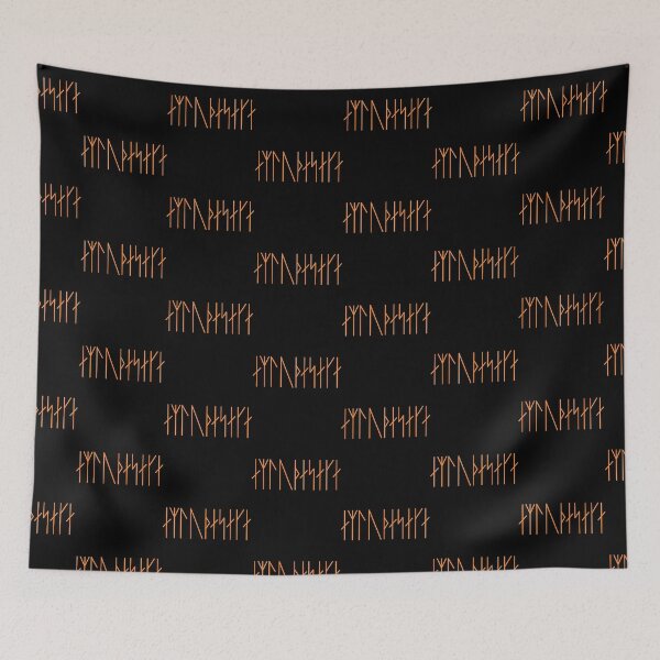 Item preview, Northman Ending Title Runes - Fiery Variant designed and sold by cyberlight.