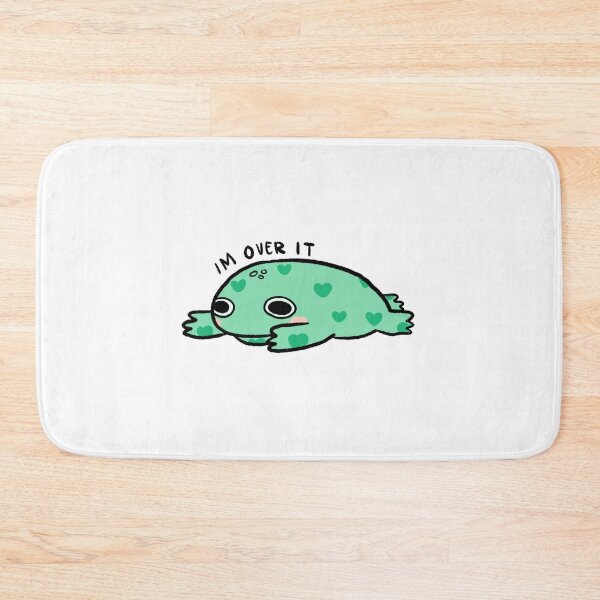 Item preview, IM OVER IT! | Cute green frog with hearts!  designed and sold by iristocat.