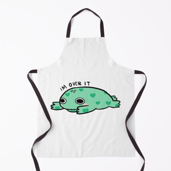 Item preview, IM OVER IT! | Cute green frog with hearts! designed and sold by iristocat.