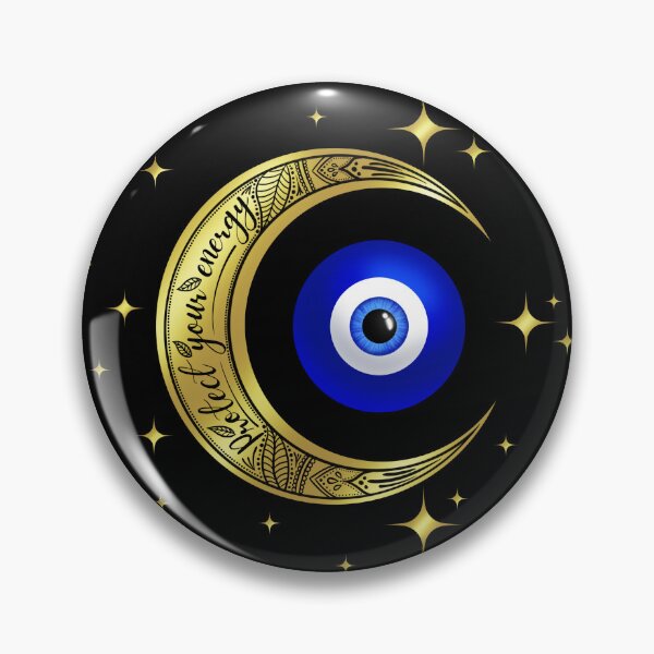 Item preview, Crescent moon and evil eye designed and sold by PMDesigns222.