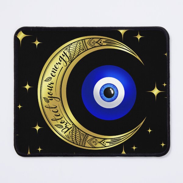 Item preview, Crescent moon and evil eye designed and sold by PMDesigns222.