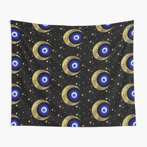 Luna creciente y mal de ojo Tela decorativa