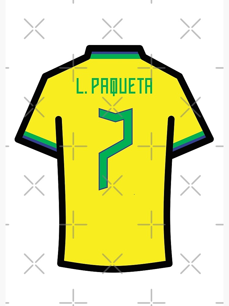 BRAZIL HOME JERSEY WORLD CUP 2022 L.PAQUETA