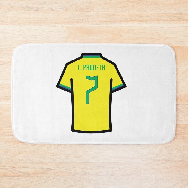 Item preview, Paqueta #7 BRZ Yellow Blue Green 22 Football Jersey designed and sold by Millustgfx.