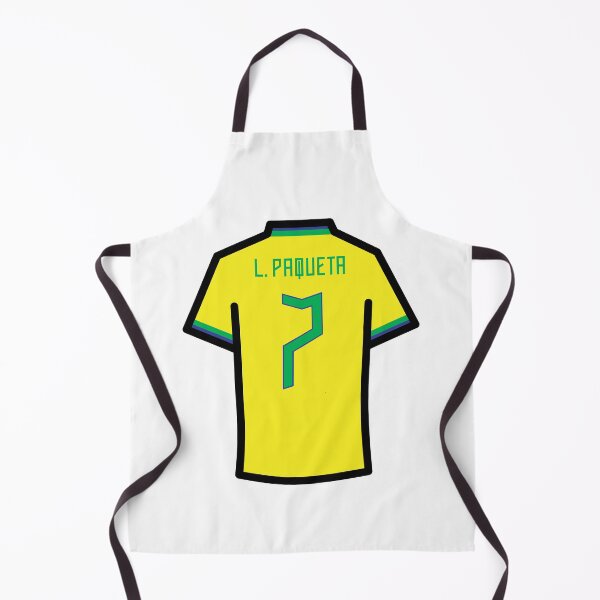 Item preview, Paqueta #7 BRZ Yellow Blue Green 22 Football Jersey designed and sold by Millustgfx.