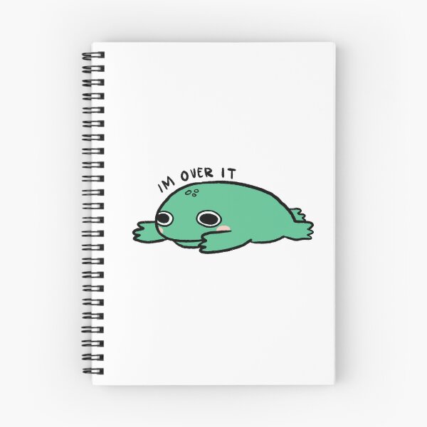 Item preview, IM OVER IT! | Cute classic green frog designed and sold by iristocat.