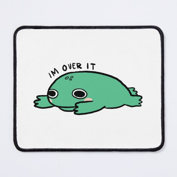 Item preview, IM OVER IT! | Cute classic green frog designed and sold by iristocat.