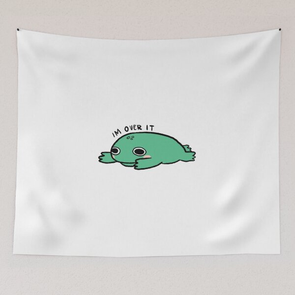 Item preview, IM OVER IT! | Cute classic green frog designed and sold by iristocat.
