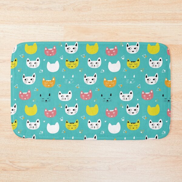 Item preview, happy colorful cats designed and sold by inkbearblue.