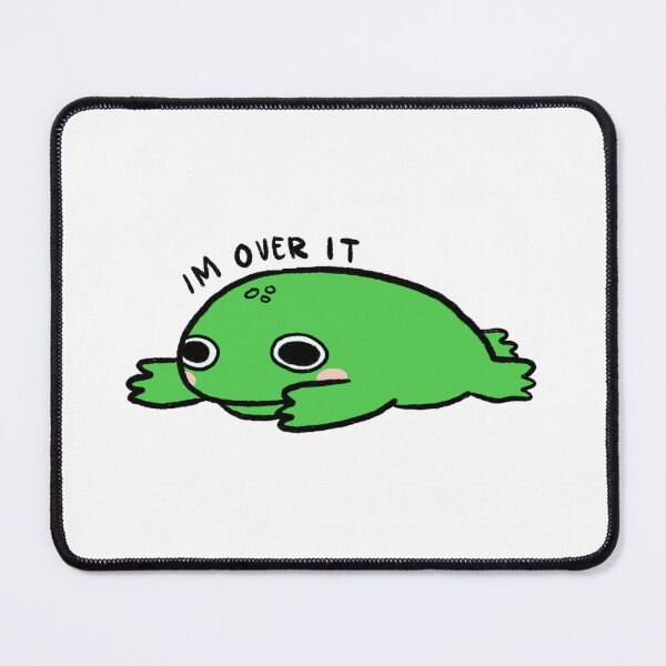 Item preview, IM OVER IT! | Cute vibrant green frog designed and sold by iristocat.