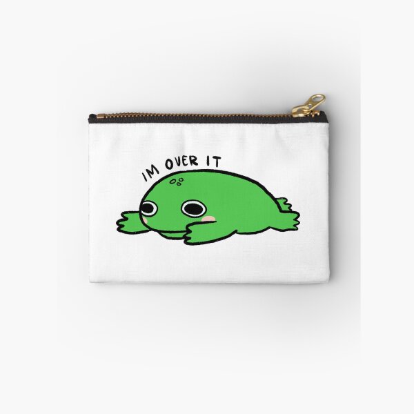 Item preview, IM OVER IT! | Cute vibrant green frog designed and sold by iristocat.