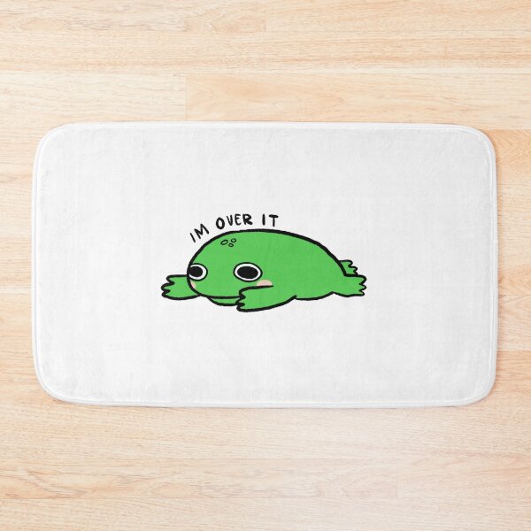 Item preview, IM OVER IT! | Cute vibrant green frog designed and sold by iristocat.