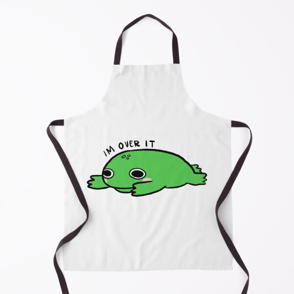 Item preview, IM OVER IT! | Cute vibrant green frog designed and sold by iristocat.