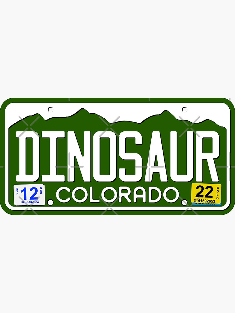 Colorado Green Blank Novelty Metal License Plate