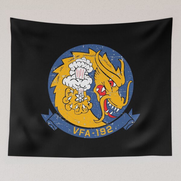 Item preview, USN VFA-192 Strike Fighter Squadron - Tagged - Grunge Style designed and sold by pzd501.