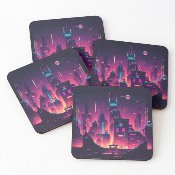 Item preview, Vaporwave Retro Future Purple Pink City designed and sold by trajeado14.