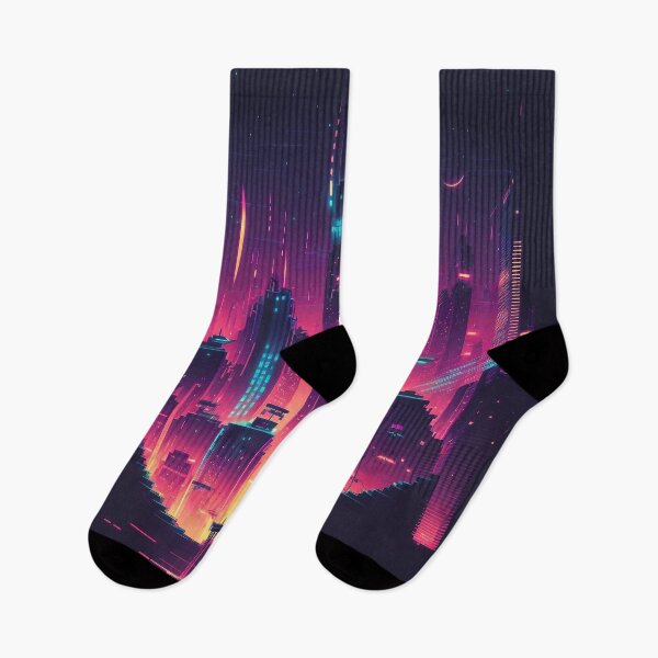 Item preview, Vaporwave Retro Future Purple Pink City designed and sold by trajeado14.