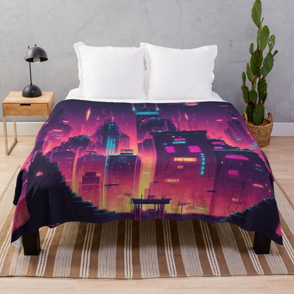 Item preview, Vaporwave Retro Future Purple Pink City designed and sold by trajeado14.