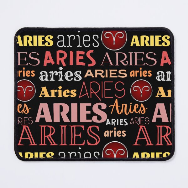 Item preview, Aries All-Over Red Pattern designed and sold by Hellofriendco.
