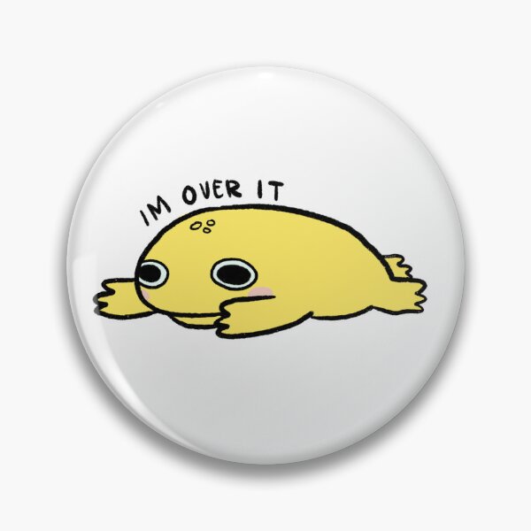 Item preview, IM OVER IT! | Cute butter yellow frog designed and sold by iristocat.