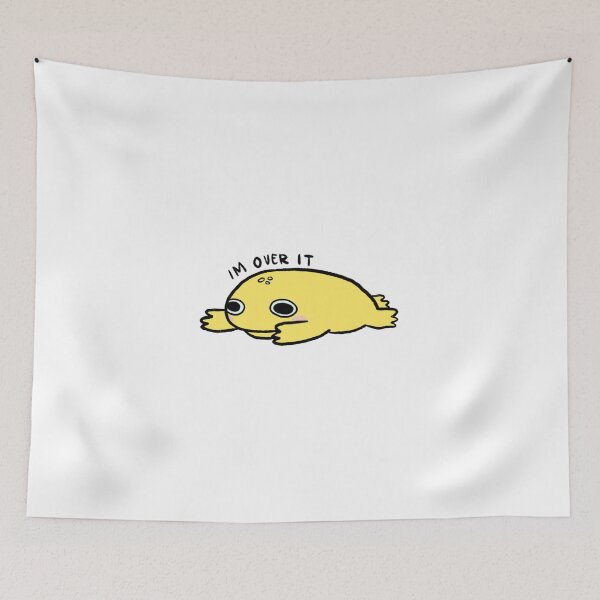 Item preview, IM OVER IT! | Cute butter yellow frog designed and sold by iristocat.