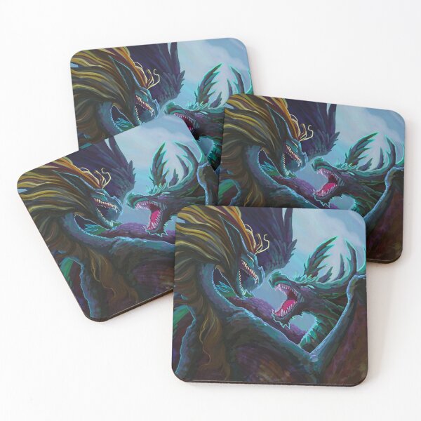 Item preview, Fighting Dragons designed and sold by Haunted Nest.