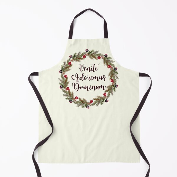 Item preview, Venite Adoremus Elegant Script Christmas Carol Wreath designed and sold by IceCreamMuseum.