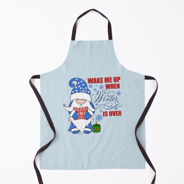 Item preview, Wake Me Up When Winter Is Over Snow Gnome (Blue) designed and sold by Gsallicat.