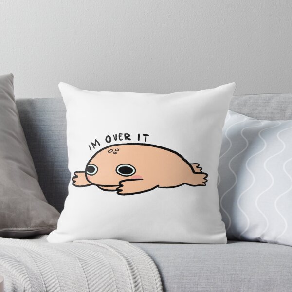 Item preview, IM OVER IT! | Cute peachy orange frog designed and sold by iristocat.