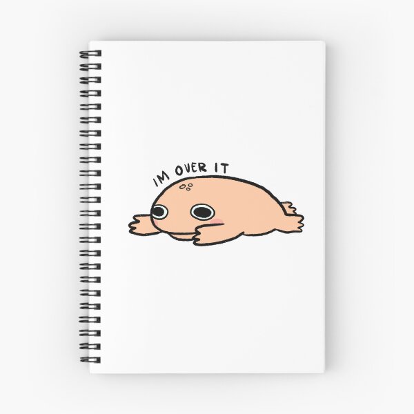 Item preview, IM OVER IT! | Cute peachy orange frog designed and sold by iristocat.