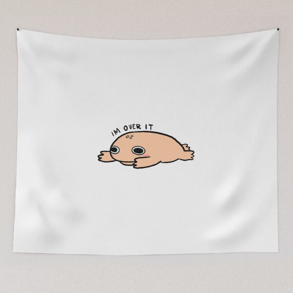Item preview, IM OVER IT! | Cute peachy orange frog designed and sold by iristocat.