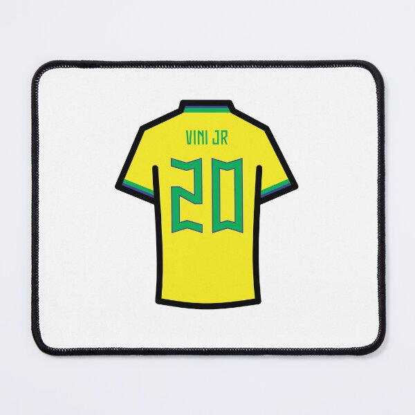 Item preview, Vini #20 BRZ Yellow Blue Green 22 Football Jersey designed and sold by Millustgfx.