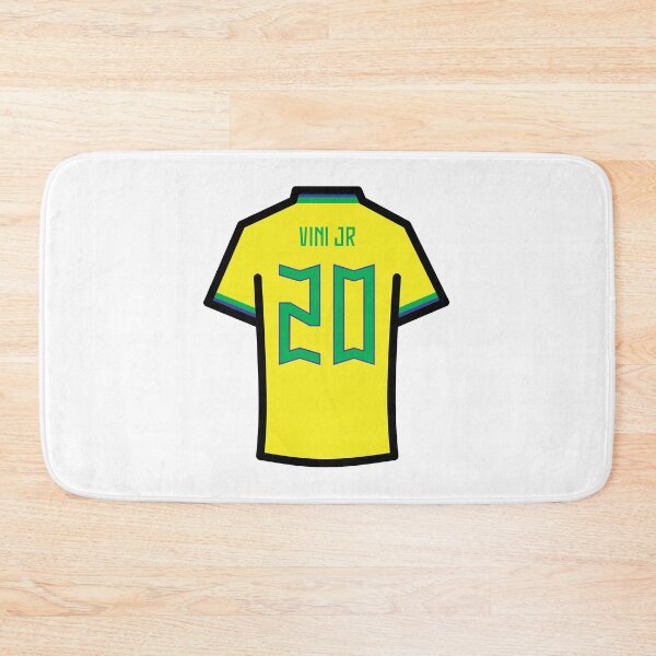Item preview, Vini #20 BRZ Yellow Blue Green 22 Football Jersey designed and sold by Millustgfx.