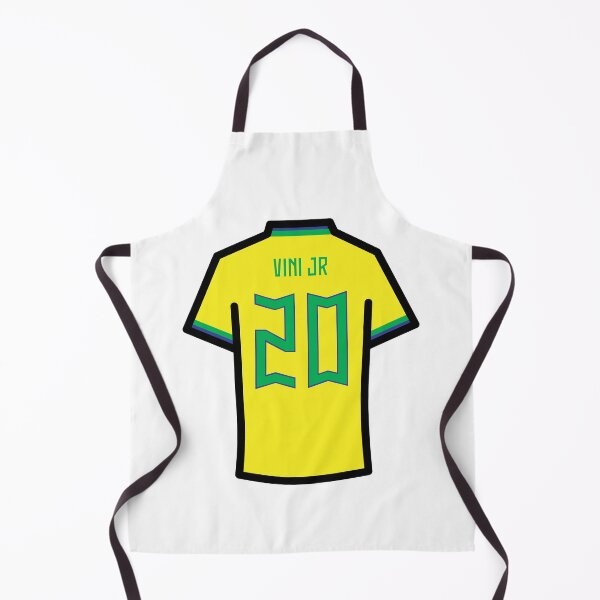 Item preview, Vini #20 BRZ Yellow Blue Green 22 Football Jersey designed and sold by Millustgfx.