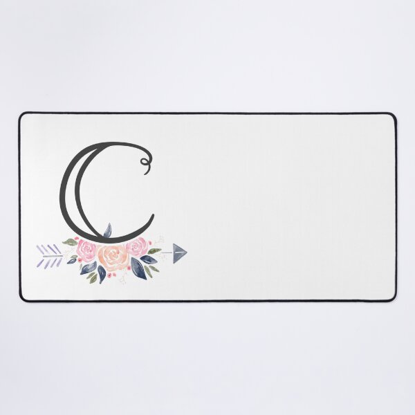 Item preview, Letter C Monogram Watercolor Roses designed and sold by MandyRosko.