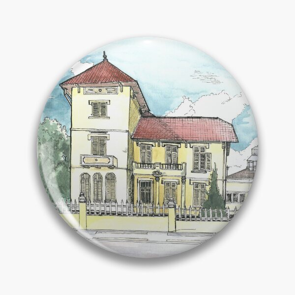 Artikelvorschau, Französisches Kolonialhaus Da Lat Vietnam Illustration entworfen und verkauft von Wall-Art-Sketch.