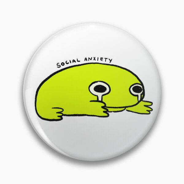 Item preview, Social Anxiety | Bright Green Frog  designed and sold by iristocat.