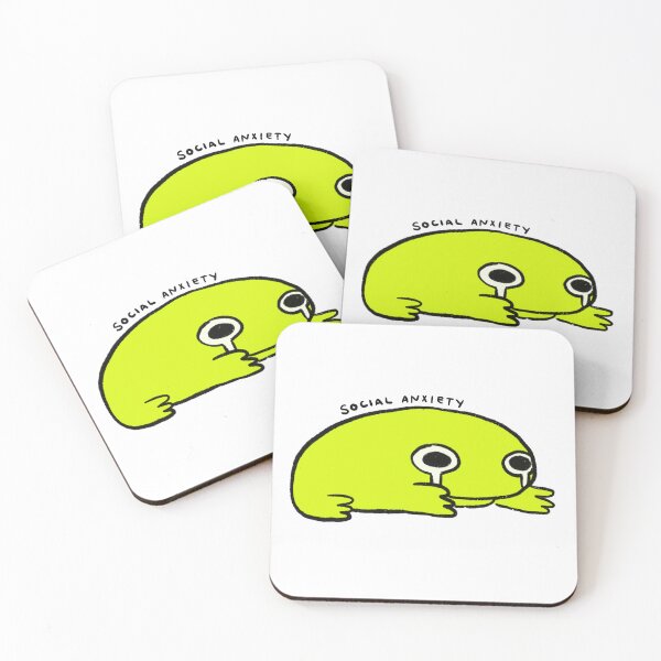 Item preview, Social Anxiety | Bright Green Frog  designed and sold by iristocat.