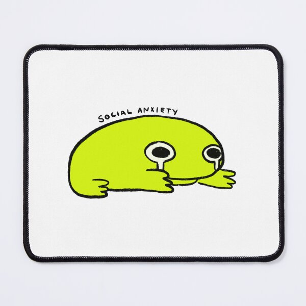 Item preview, Social Anxiety | Bright Green Frog  designed and sold by iristocat.