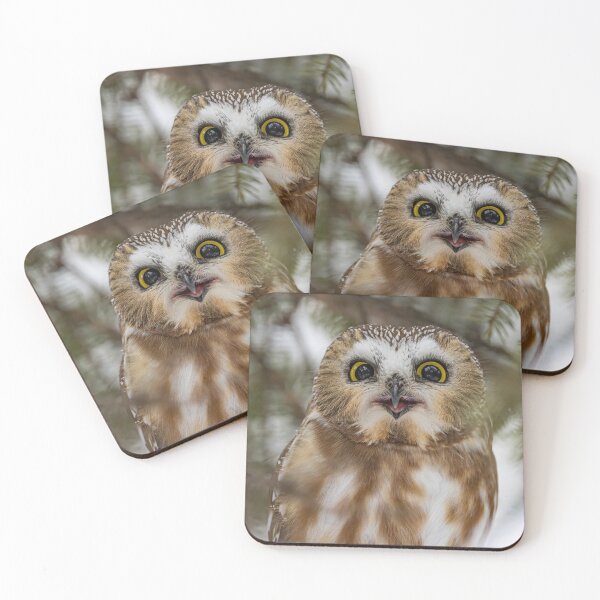 Item preview, Happy Saw Whet Owl Image designed and sold by Vargulich.