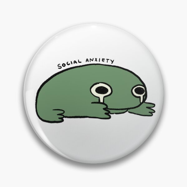 Item preview, Social Anxiety | Fern Green Frog  designed and sold by iristocat.