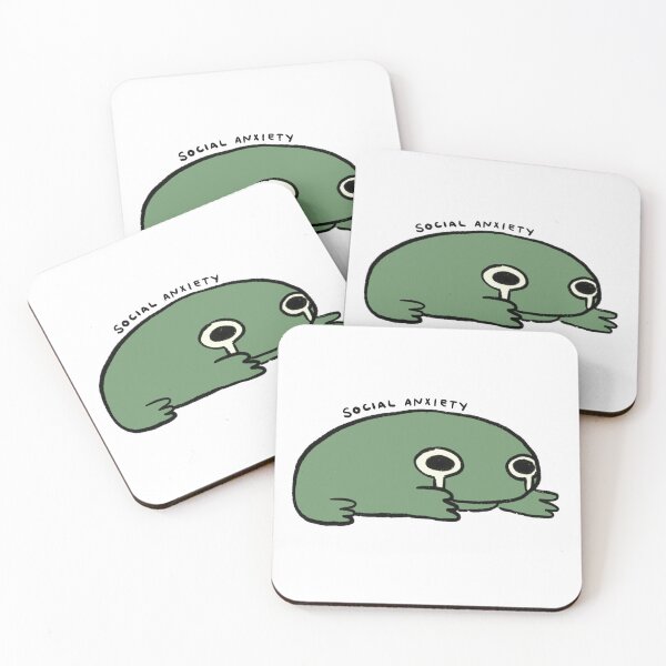 Item preview, Social Anxiety | Fern Green Frog  designed and sold by iristocat.